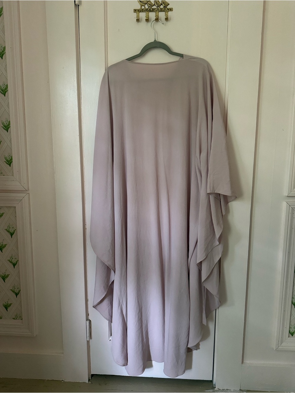 Esmé New York Dust Pink Plissé Kaftan Dress